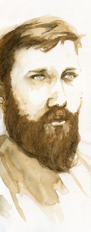 Artist Danny Roberts Painting of Photographer Chadwick Tyler