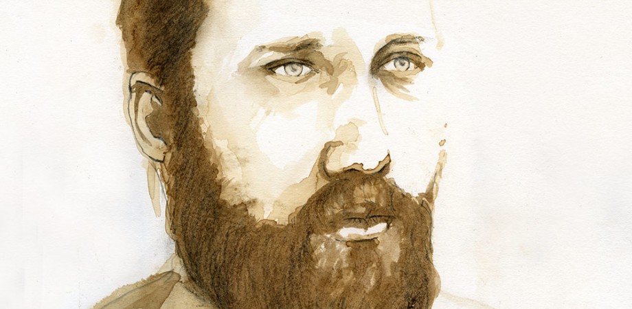 Artist Danny Roberts Painting of Photographer Chadwick Tyler