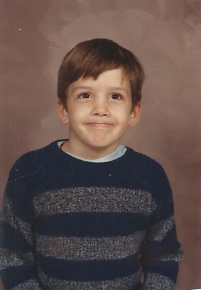 Photo of speaker and musician tim frost as a kid.