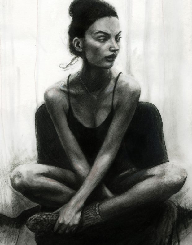 Seated Lighting Study Sketch