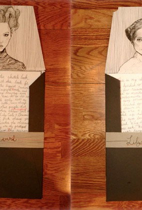 Theses are the envelopes Artist Danny Roberts Mailed to Australian Model Gemma Ward and to UK model Lily Cole