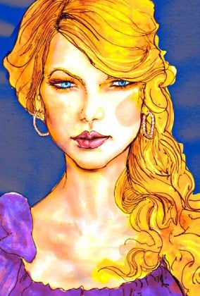 This Drawing Fashion artist Danny Roberts did of Taylor Swift