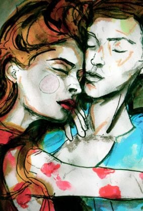 Danny Roberts Painting of the Lovers
