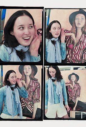 Sophie Ward film strip the pictures are taken by artist Danny Roberts