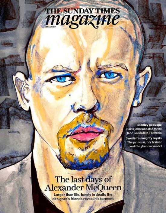 Alexander McQueen is Sunday Times Cover!