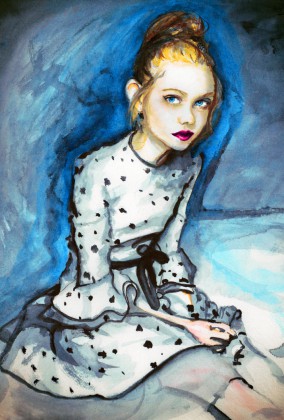My Elle Fanning Painting