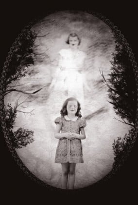 A collage image from Fashion Artist Danny Roberts for his issue of Whats Contemporary Photo is of Danny Aunt Gina As a kid in 1940