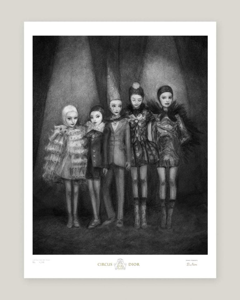 Artist Danny Roberts Circus Christian Dior limited edition Print